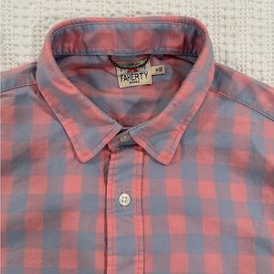 Faherty Movement Short Sleeve Button Down- M